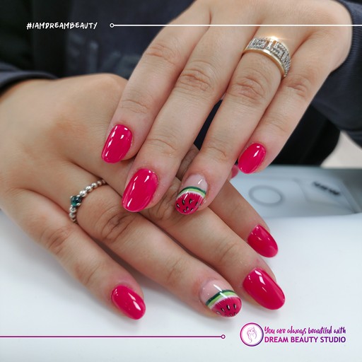 Watermelon Nail art
