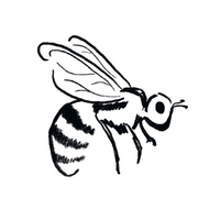 The Wild Honey St James logo is a minimalist design featuring the restaurant's iconic bee.