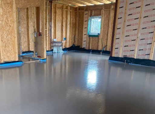 Underfloor heating and floor screed project
