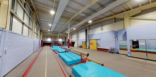 Gymnastics area at Alfreton Leisure Centre