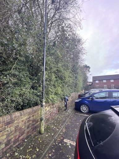 Image of the Connected Kerb charge points at Broseley Library Car Park