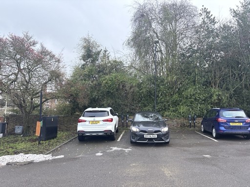Image showing where the Connected Kerb charge points are at Broseley Library Car Park