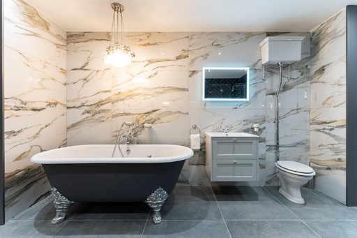 Bathroom showroom at MKM Carlisle.