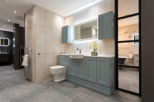Bathroom showroom at MKM Carlisle.