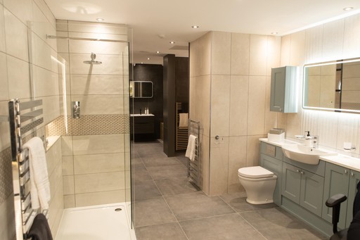 Bathroom showroom at MKM Carlisle.