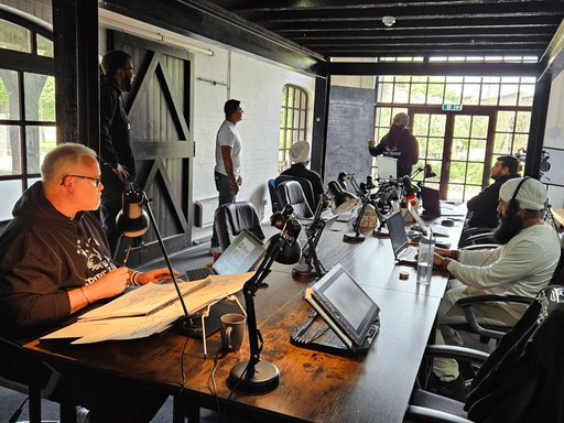 The Spirit Bridge Studio team at work doing magic!