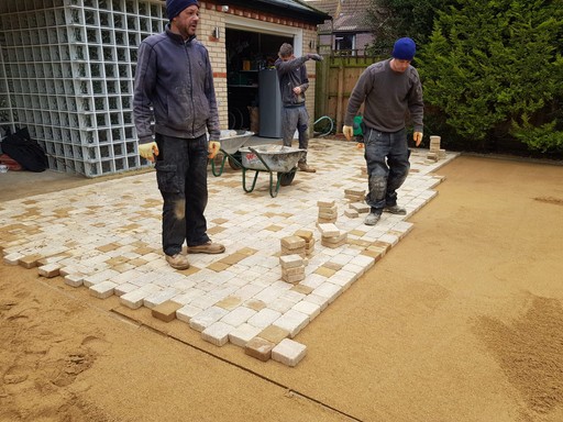 Block paving install in werrington