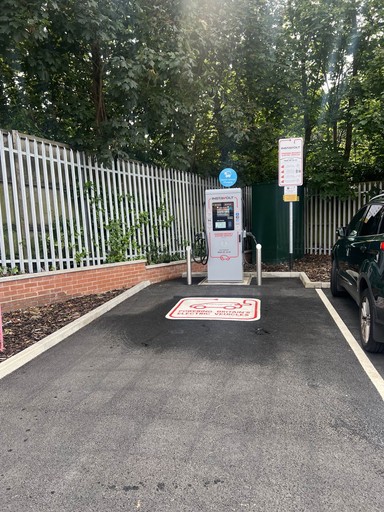 InstaVolt EV Rapid Charging Station, Walton-Le-Dale, Preston.