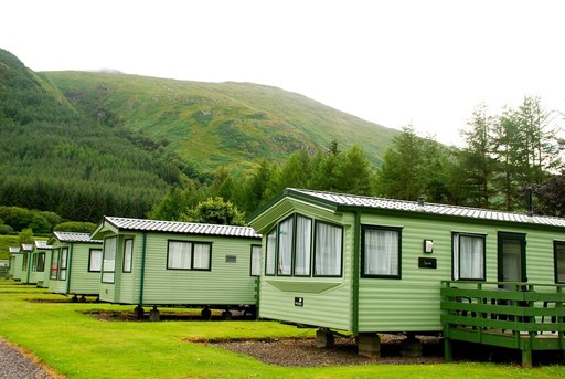 A selection of holiday homes at Loch Awe Holiday Park