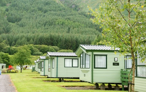 A selection of holiday homes at Loch Awe Holiday Park