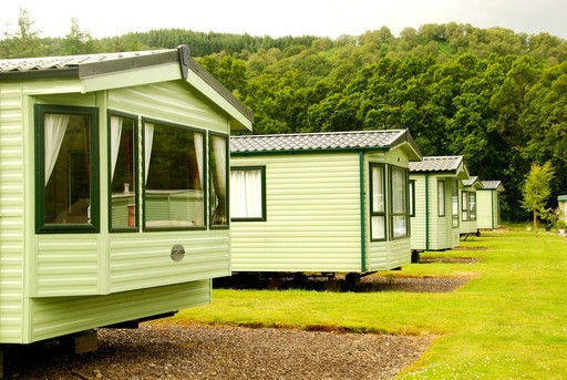 A selection of holiday homes at Loch Awe Holiday Park