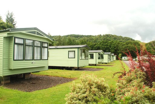 A selection of holiday homes at Loch Awe Holiday Park