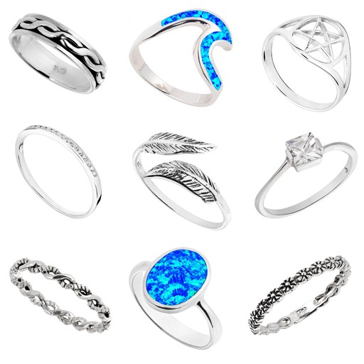 Sterling silver rings
