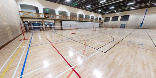 Sports hall at Loddon Valley Leisure Centre