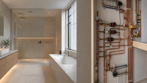 PEP plumbing and heating installation in London