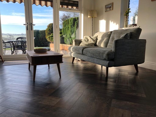 Rustic Living Room Project featuring Karndean LVT 