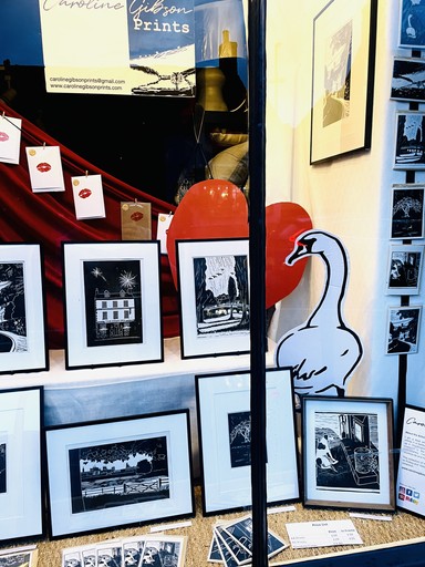 Caroline Gibson Prints Window at Gleide Home Decor