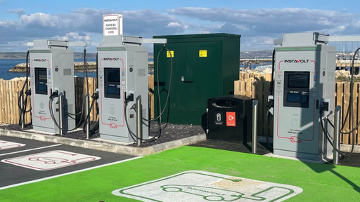 InstaVolt ultra rapid EV chargers at Portland