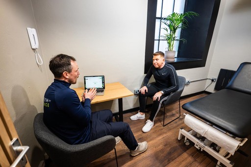 Physiotherapy assessment at Health by Science Edinburgh.