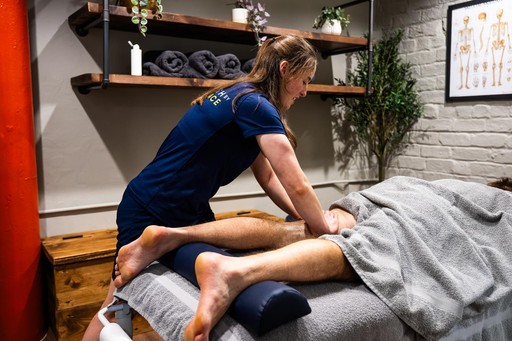 Sports massage treatment at Health by Science, Leith, Edinburgh.