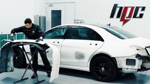 Professional welding and metal fabrication work - High Performance Centre performs expert spot welding, panel straightening, and structural repairs using advanced welding techniques for collision-damaged vehicles