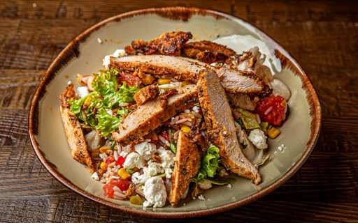 South Coast Watermelon Salad with Cajun Spiced Grilled Chicken