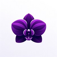 Logo of Orchid Decor, an Orchid flower in purple
