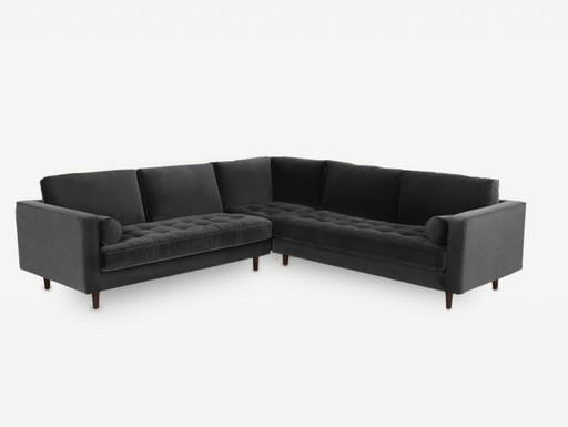 Splendour Scott Velvet Corner Sofa