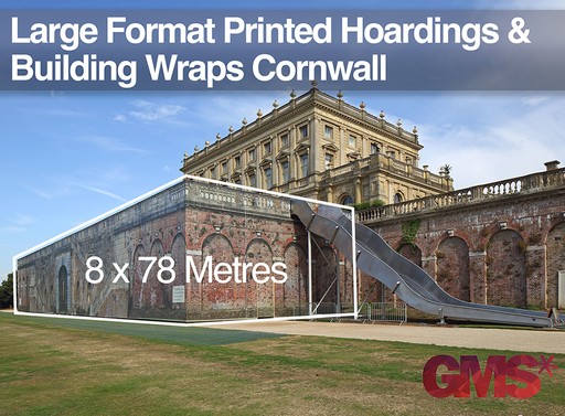 Extra Large Printing Site Hoarding Building Wrap