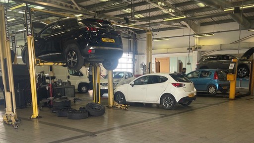Workshop of the Peugeot Service Centre York