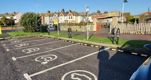 Image of the Connected Kerb charge points at Redoubt Car Park