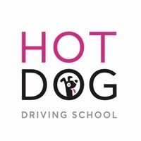 Hotdog driving school logo