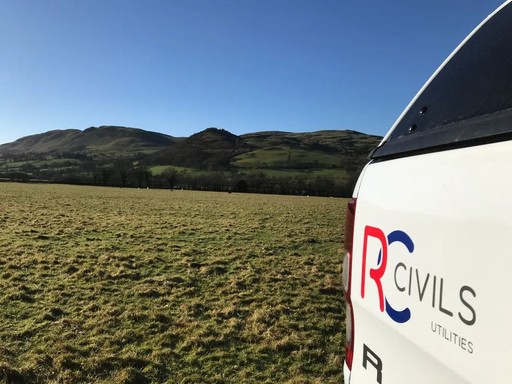 Site preparation on a green field site west Cumbri