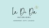 La Di Da Interiors Logo Pale Blue with Black Text
