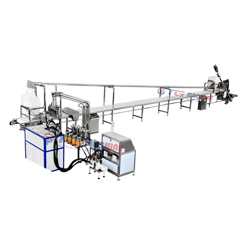 Marshmallow Extruding and depositing prodution line