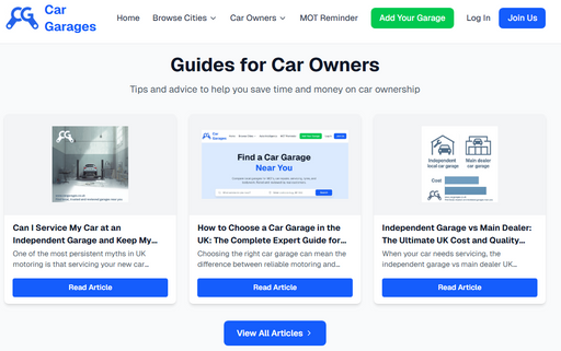 Auto intelligence for free motoring advice
