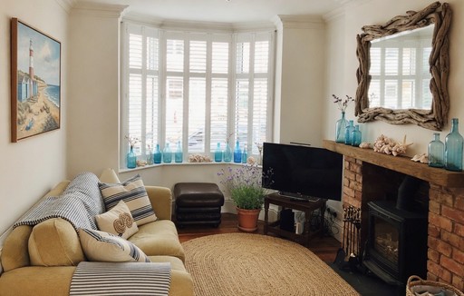 A coastal installation — shutters looking pristine