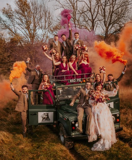 Fun informal group portrait, The Wild Boar