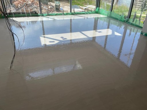 dinas powys liquid screeding project