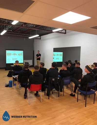 Danny Webber Providing Nutrition Guide