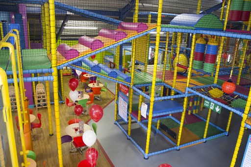 Play World at Mid Suffolk Leisure Centre is an indoor play area for children up to 12 years, and includes ball cannons, slides, aerial glide, football zone, and separate baby/toddler areas.