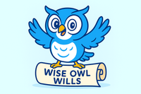 Wise Owl Wills blue owl