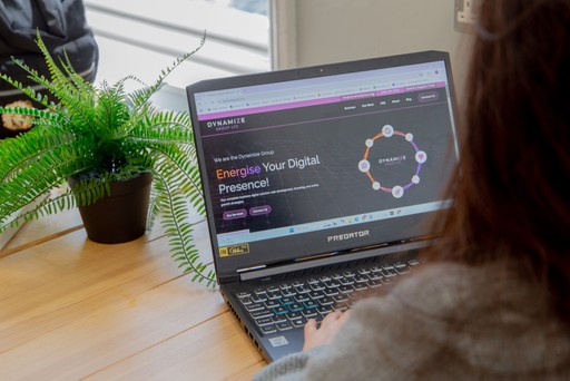 A Member of the team using our website